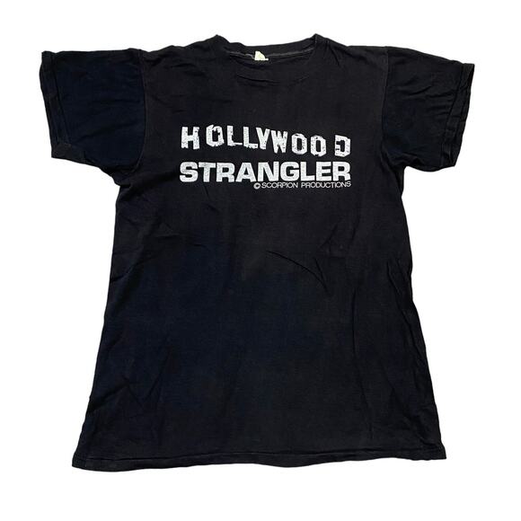 Vintage 80s Hollywood Strangler Scorpion Productions Hammer Shirt Men's Small